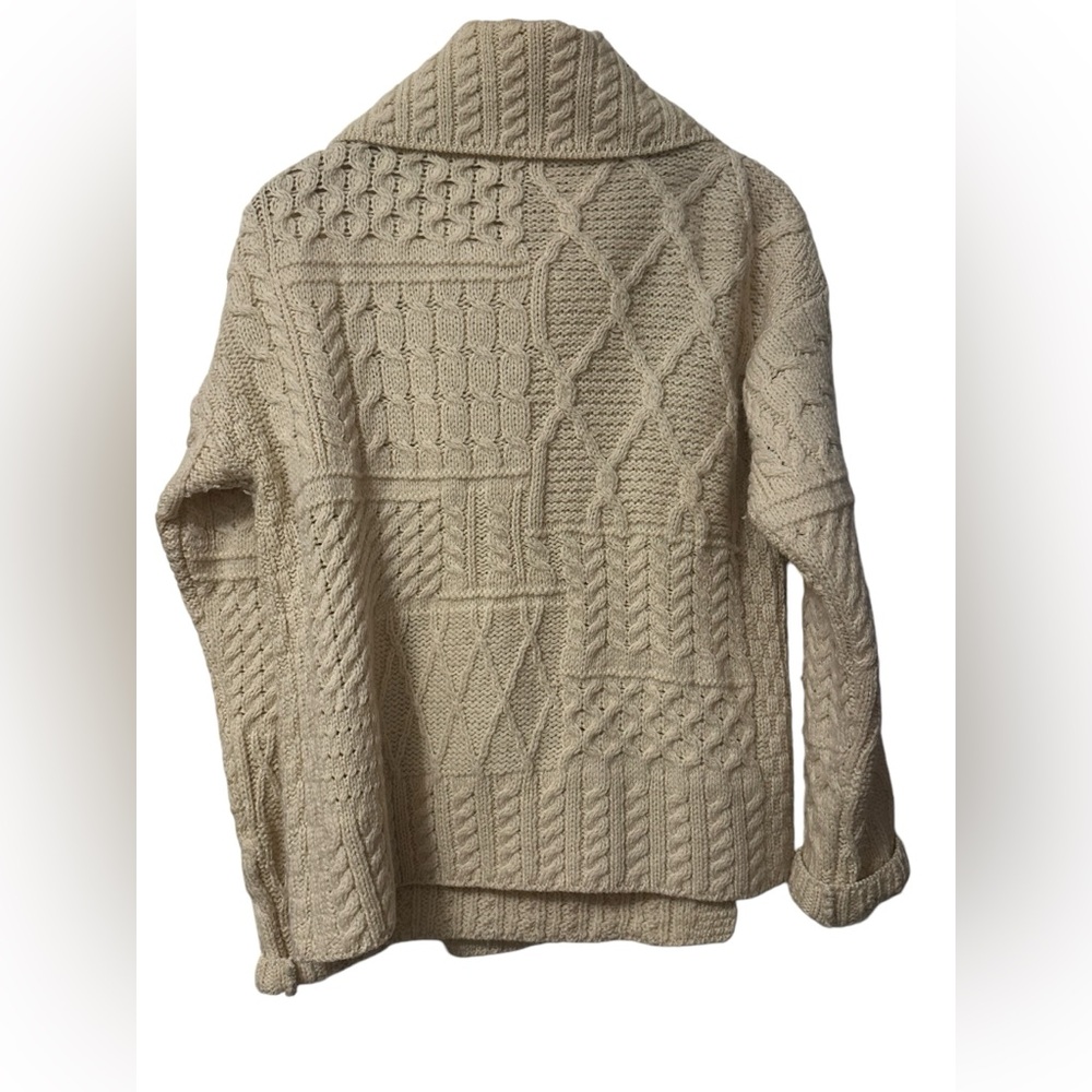 Carraig Donn Sweater Womens Off White 100% Merino Wool Size Medium - Picture 3 of 6
